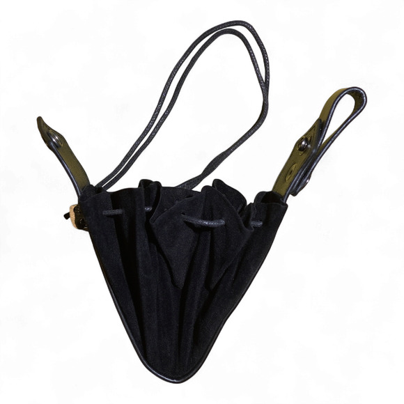 VTG-Inspired Medieval FauxLeather Belt Potion Bottle Pouch Viking Black NWT - Picture 4 of 8